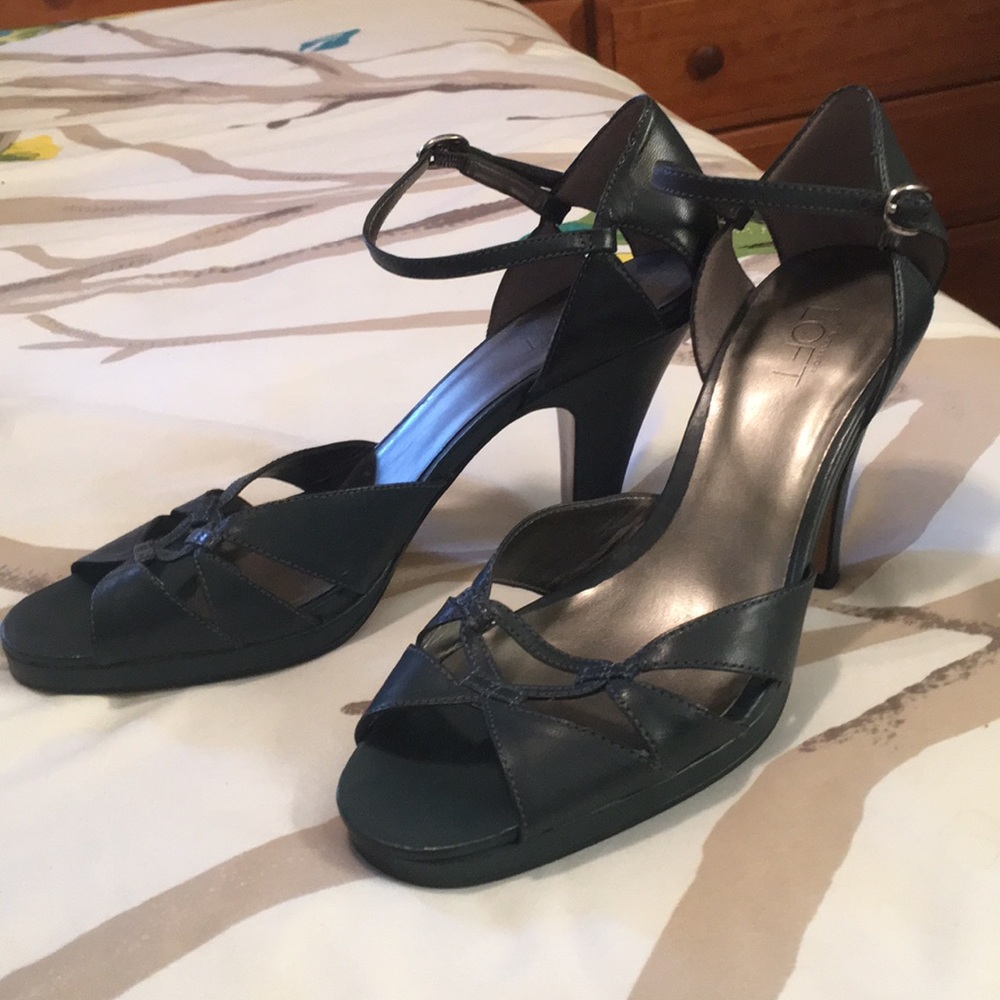Ann Taylor Loft Ankle Strap Heels